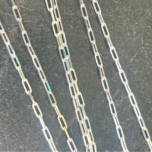 Elegant Sterling Silver 925 link Chain Necklace 30” long